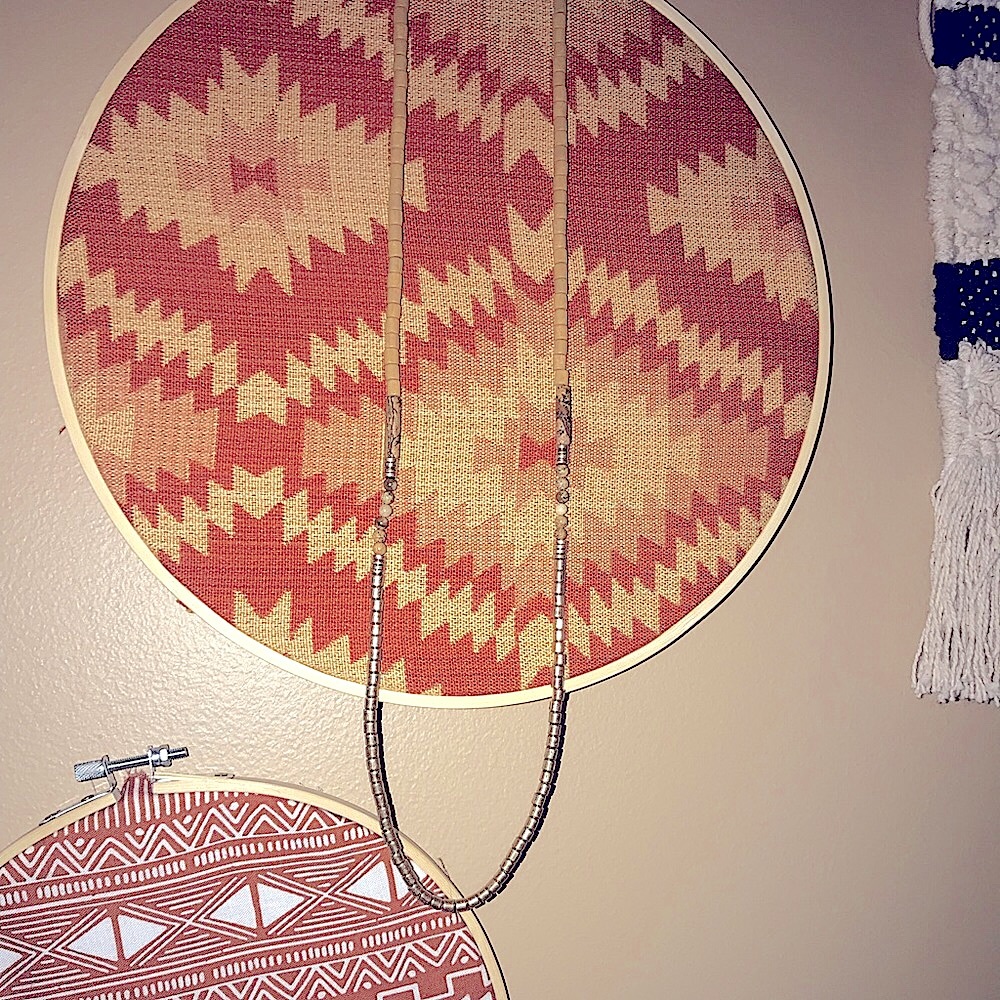 5/$25 NWT Boutique Necklace| Long Layering | Gold Beaded Stone | Wooden